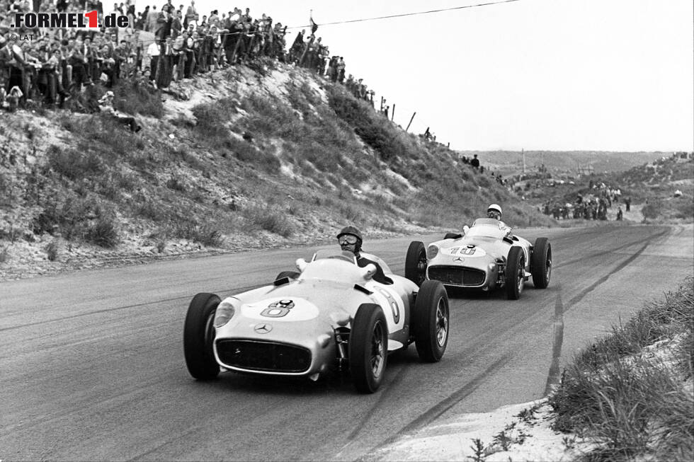 Foto zur News: Mercedes (Juan Manuel Fangio/Stirling Moss/Piero Taruffi): 4 - Belgien 1955, Niederlande 1955, Großbritannien 1955, Italien 1955