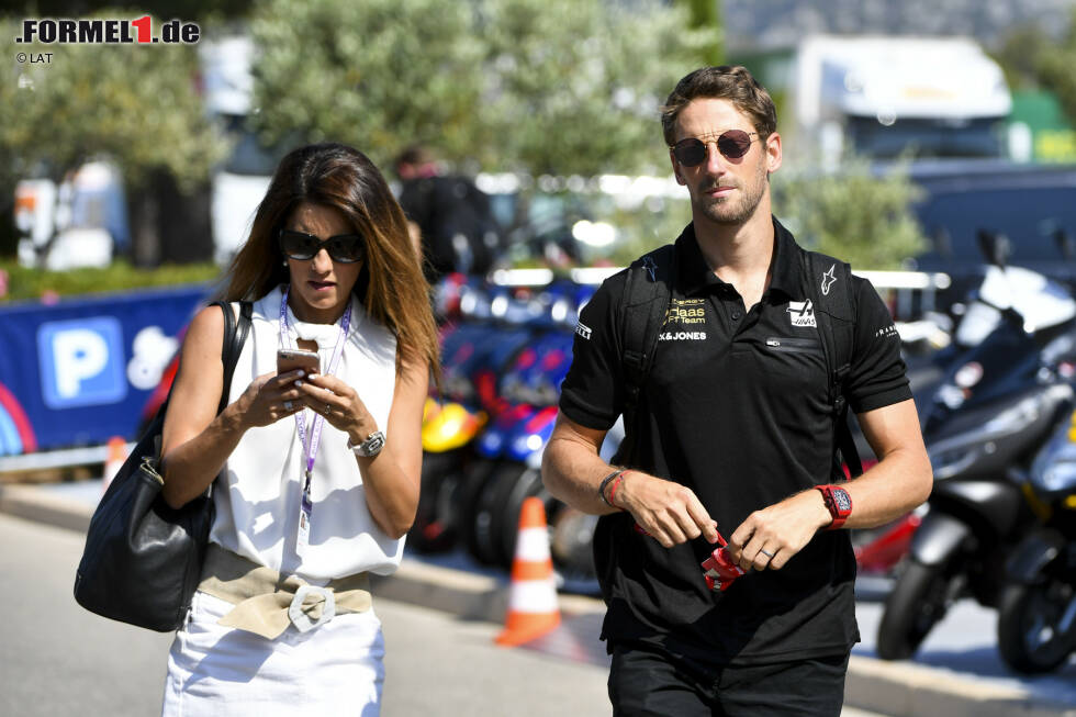 Foto zur News: 2020 stehen fünf Ehemänner in der Formel 1 am Start. Das Vorzeigeehepaar in der Formel 1 hört auf den Nachnamen Grosjean. Romain und Marion sind bereits seit 2012 verheiratet und haben drei gemeinsamen Kinder.