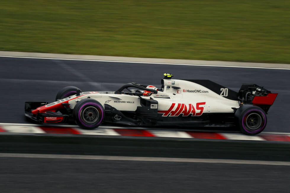 Foto zur News: Haas 2018: Romain Grosjean, Kevin Magnussen