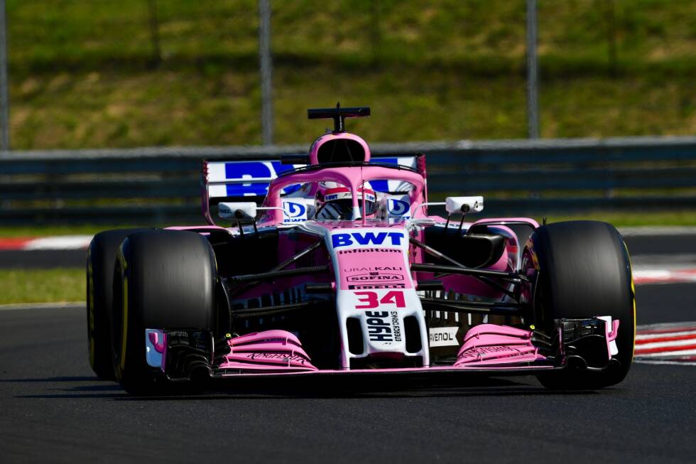 Foto zur News: Force India 2018: Sergio Perez, Esteban Ocon