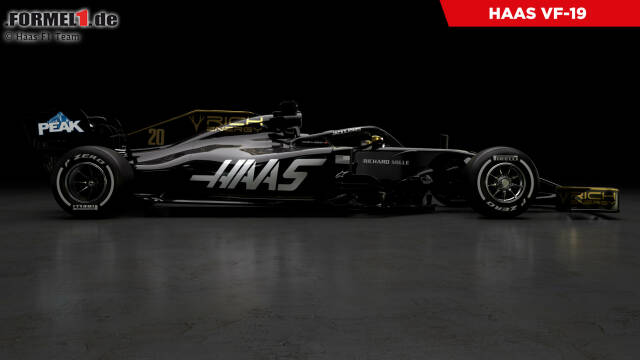Foto zur News: Haas hat als erstes Formel-1-Team 2019 die Lackierung seines neuen Boliden gezeigt. Klick dich durch, was es bei den Präsentationen 2019 bislang zu sehen gab!