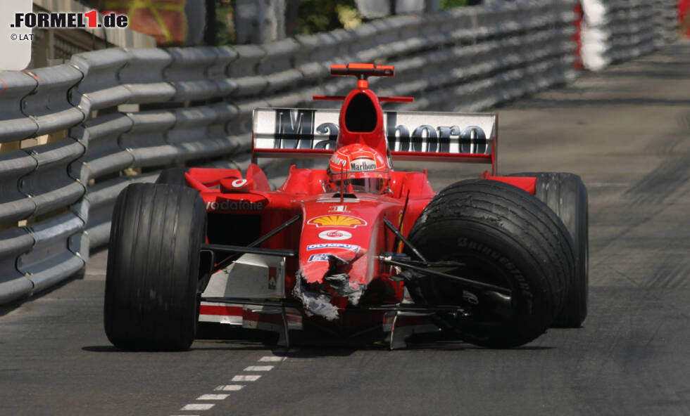 Foto zur News: 8 Siege: Ferrari von Italien 2003 bis Spanien 2004 - Zweimal Michael Schumacher, einmal Rubens Barrichello hießen die Sieger am Ende von 2003. In der folgenden Saison hieß der Sieger fünfmal Schumacher, bevor Juan-Pablo Montoya die Strähne im Tunnel von Monaco unterbrach. Danach siegte &quot;Schumi&quot; weitere sieben Mal am Stück.