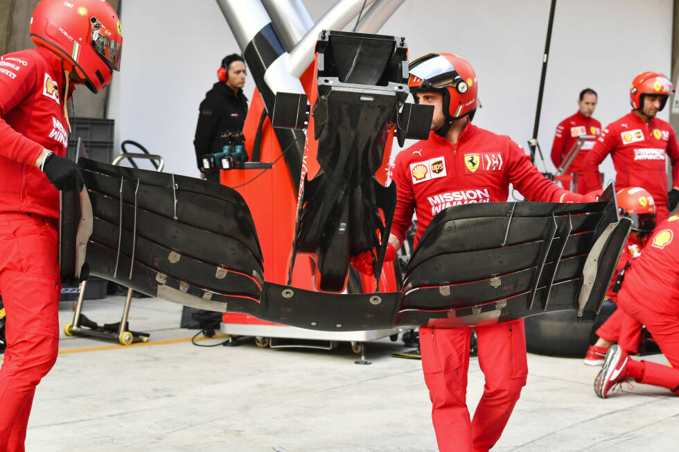 Foto zur News: Ferrari SF90: Unterseite des Frontflügels