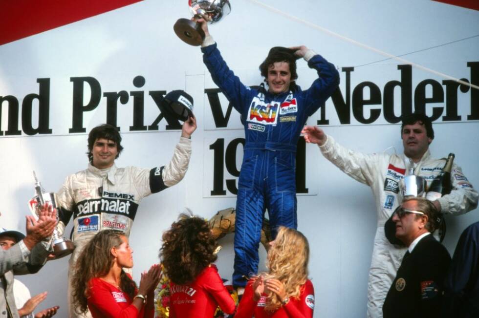 Foto zur News: Anfang der 80er-Jahre dominieren die Franzosen in Zandvoort und holen vier Siege in Folge. 1981 feiert Alain Prost seinen erst zweiten Formel-1-Sieg, 1982 Didier Pironi seinen letzten. Auch für Rene Arnoux ist es 1983 der letzte Erfolg, bevor sich 1984 noch einmal Alain Prost in die Siegerliste einträgt.