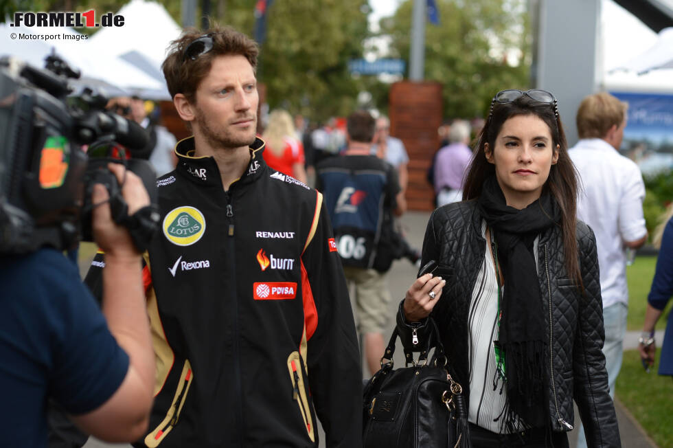 Foto zur News: Marion Jolles berichtete als TV-Reporterin schon über die Formel 1, da fuhr Romain Grosjean noch in den Nachwuchsklassen. Als er 2008 Grand-Prix-Fahrer wurde, funkte es zwischen den beiden. Inzwischen ist das Paar verheiratet und hat zwei Kinder.