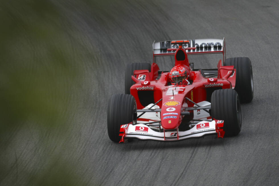 Foto zur News: 2004: Ferrari F2004; Fahrer: Rubens Barrichello, Michael Schumacher