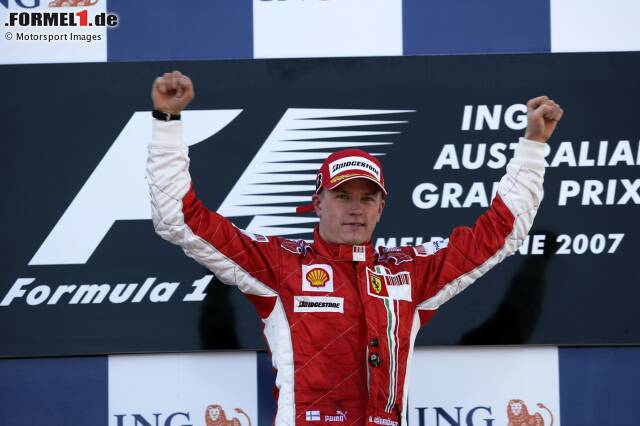 Foto zur News: Platz 10: Kimi Räikkönen (27 Jahre, 152 Tage) - Australien 2007