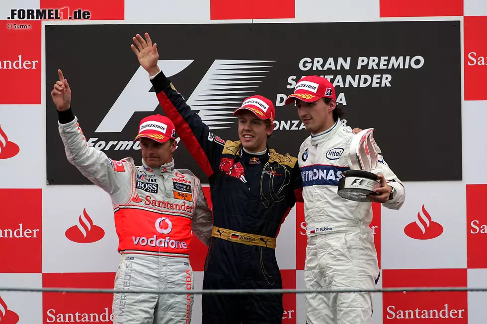 #1: Sebastian Vettel - 21 Jahre, 2 Monate, 11 Tage (Italien 2008) - Platzierung im Rennen: Sieger Foto zur News: #1: Sebastian Vettel - 21 Jahre, 2 Monate, 11 Tage (Italien 2008) - Platzierung im Rennen: Sieger