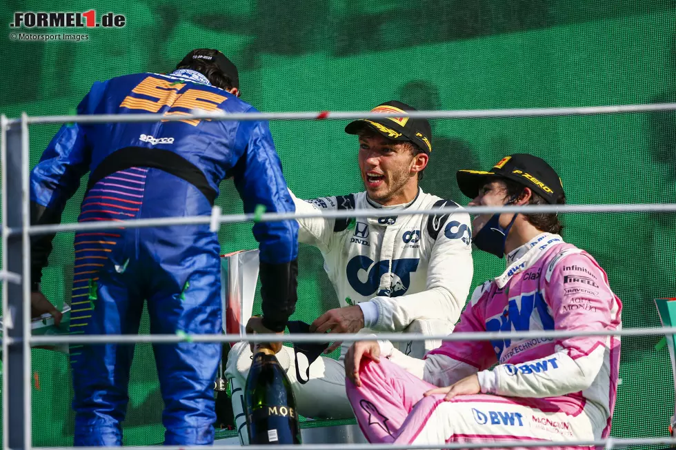 Foto zur News: #6: Italien 2020: Pierre Gasly, Carlos Sainz, Lance Stroll (Durchschnittsalter: 24 Jahre, 2 Monate, 1 Tag)