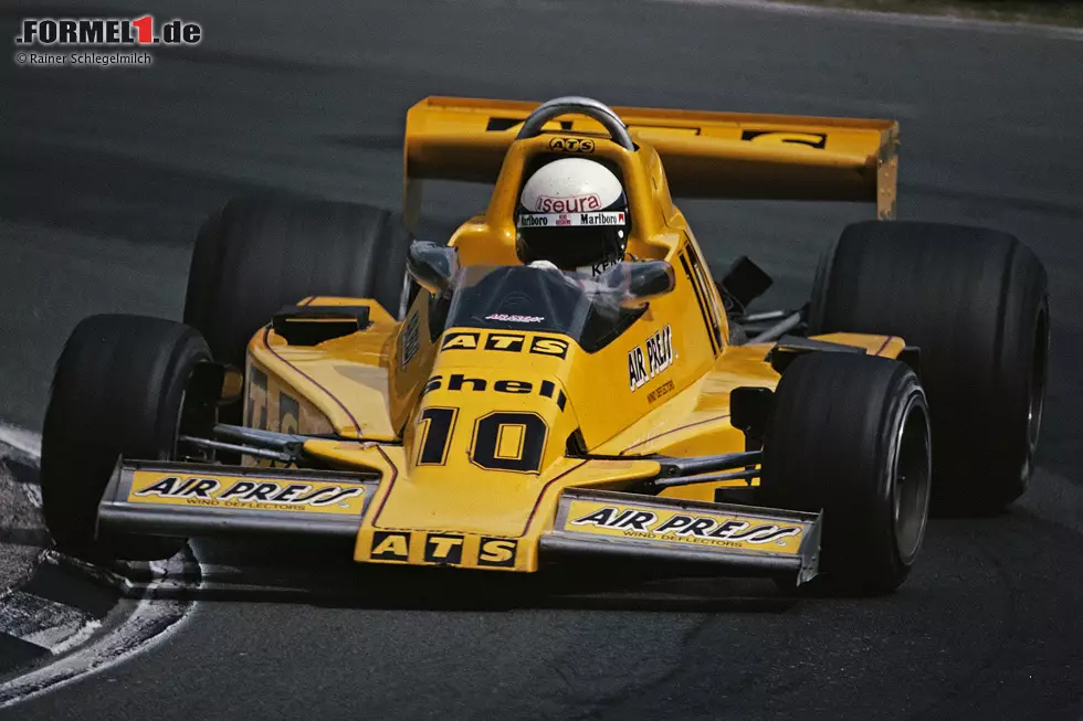 Keke Rosberg (Theodore/ATS): Auch der Finne fährt in seinem Debütjahr 1978 gleich für zwei Hinterbänkler. Kurz zusammengefasst: In 14 Rennen holt er kein Punkte, scheitert einmal in der Qualifikation und sogar viermal in der Vorqualifikation. Klingt nicht nach einem zukünftigen Weltmeister ... Foto zur News: Keke Rosberg (Theodore/ATS): Auch der Finne fährt in seinem Debütjahr 1978 gleich für zwei Hinterbänkler. Kurz zusammengefasst: In 14 Rennen holt er kein Punkte, scheitert einmal in der Qualifikation und sogar viermal in der Vorqualifikation. Klingt nicht nach einem zukünftigen Weltmeister ...