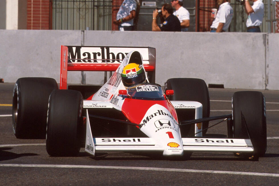 Foto zur News: 1989: McLaren-Honda MP4/5; Fahrer: Alain Prost, Ayrton Senna