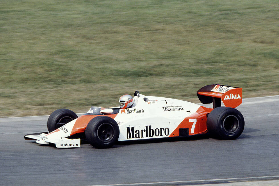 Foto zur News: 1983: McLaren-Porsche MP4/1E; Fahrer: John Watson, Niki Lauda