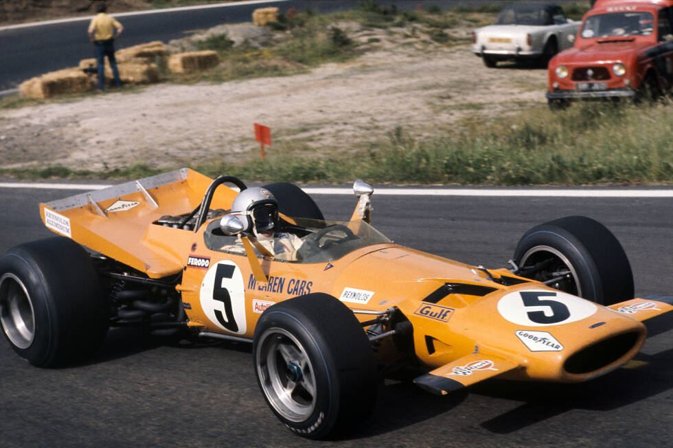 Foto zur News: 1969-1971: McLaren-Ford M7C; Fahrer: Bruce McLaren, Denis Hulme