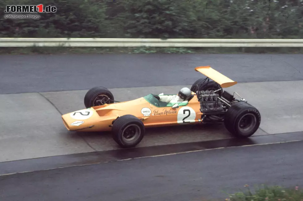 Foto zur News: 1968-1970: McLaren-Ford M7A; Fahrer: Bruce McLaren, Dan Gurney, Denis Hulme