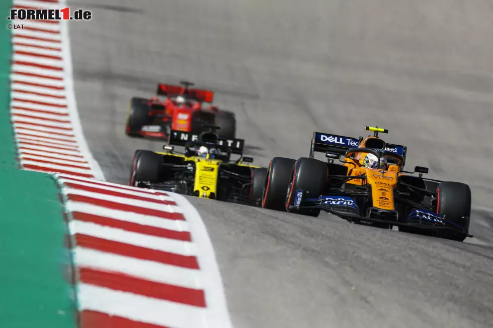 Lando Norris (2): Wenn wir Sainz loben, muss auch Norris gelobt werden - wie schnell und abgeklärt der Youngster inzwischen seine Rennen bestreitet, ist beeindruckend. Austin war eine seiner besseren Vorstellungen. Auch wenn er selbst noch Luft nach oben sieht. Foto zur News: Lando Norris (2): Wenn wir Sainz loben, muss auch Norris gelobt werden - wie schnell und abgeklärt der Youngster inzwischen seine Rennen bestreitet, ist beeindruckend. Austin war eine seiner besseren Vorstellungen. Auch wenn er selbst noch Luft nach oben sieht.