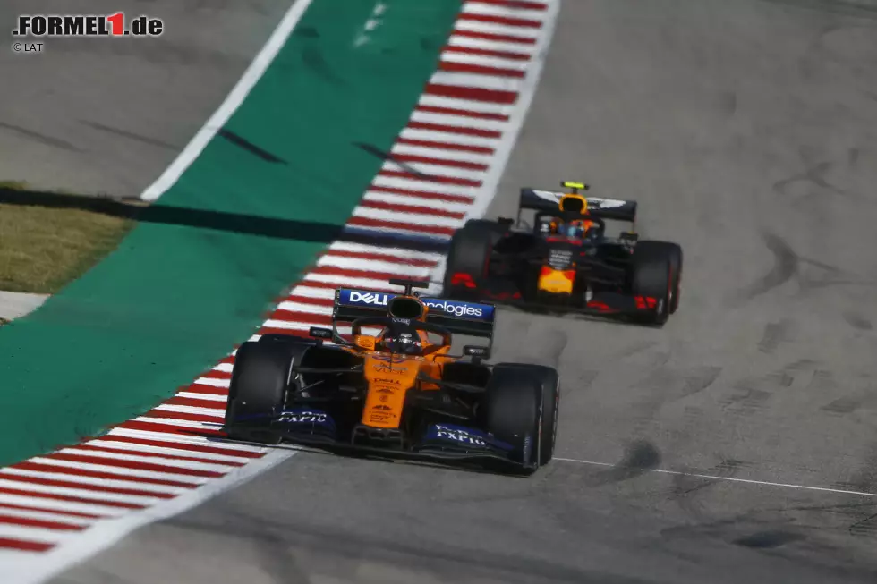 Carlos Sainz (2): Obwohl er von McLaren auf die Strategie gepolt wurde, die er nicht wollte, maximierte er einmal mehr seine Möglichkeiten. Sainz fährt wie ein Routinier immer genau das heraus, was das Auto kann. Und ist damit eine verlässliche Bank. Foto zur News: Carlos Sainz (2): Obwohl er von McLaren auf die Strategie gepolt wurde, die er nicht wollte, maximierte er einmal mehr seine Möglichkeiten. Sainz fährt wie ein Routinier immer genau das heraus, was das Auto kann. Und ist damit eine verlässliche Bank.