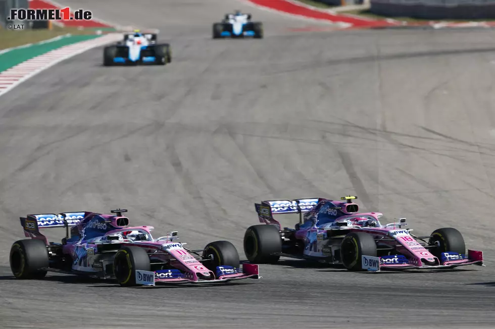 Foto zur News: Lance Stroll (4): Am Start hatte er Pech, als er den Frontflügel verlor. Im Qualifying hat er immerhin die zweite Runde erreicht. Das ist für den Kanadier 2019 schon überdurchschnittlich. Aber immer noch zu wenig, wenn er sich dauerhaft im Team seines Vaters etablieren will.