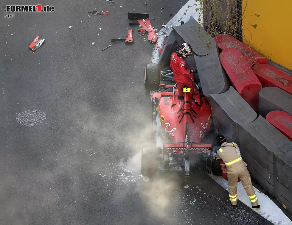 Foto zur News: Charles Leclerc (4): Wenn wir Kubica für seinen Unfall im Qualifying abstrafen, müssen wir das auch bei Leclerc tun. Der war zwar an diesem Wochenende brutal schnell, crashte aber eben im entscheidenden Moment. Platz fünf ist Schadensbegrenzung und das Mindestergebnis - daher gibt&#039;s auch von uns nur ein &quot;ausreichend&quot;.