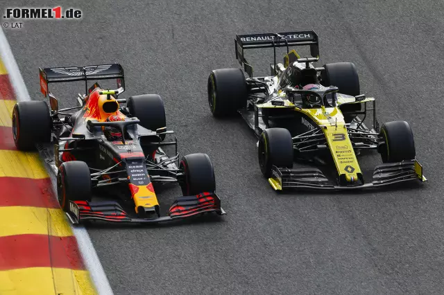 Foto zur News: Alexander Albon (3): Das Positive zuerst: Nach dem Boxenstopp, mit weichen Reifen und einem verstellten Frontflügel, erwachte er zum Leben. Seine Überholmanöver, allen voran jenes gegen Ricciardo, waren unwiderstehlich. Aber bis hinein in den ersten Stint tat er sich schwer. Bei der Red-Bull-Premiere greift aber Welpenschutz.