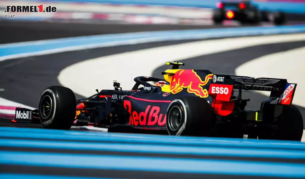 Foto zur News: Pierre Gasly (5): Schon im Qualifying benötigte der Franzose (bei seinem Heimspiel) die weichen Reifen, um es überhaupt in Q3 zu schaffen. Das darf einem Red-Bull-Fahrer nicht passieren. Im Rennen war das Handicap zu groß, um Akzente zu setzen. Wenn er so weiterfährt, sitzt er 2020 nicht mehr im Red Bull.