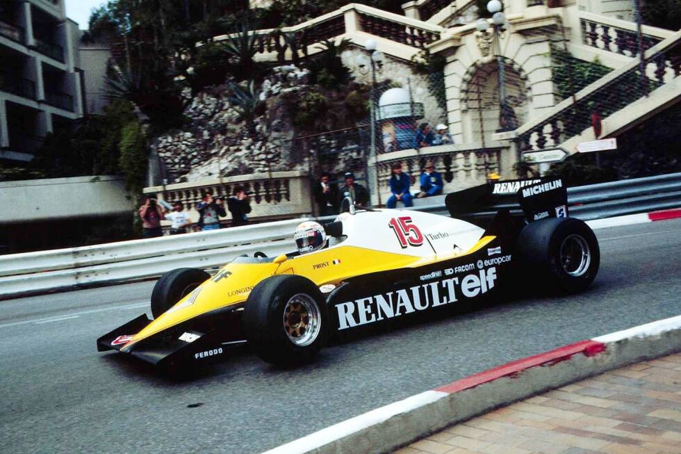 Foto zur News: 1983: Renault RE40 - Fahrer: Eddie Cheever, Alain Prost