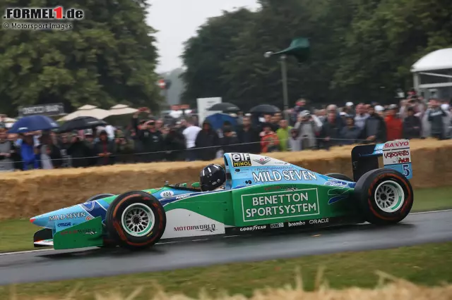 Foto zur News: Damon Hill hatte in Goodwood die Ehre, das Weltmeisterauto von Michael Schumacher aus der Saison 1994 zu fahren