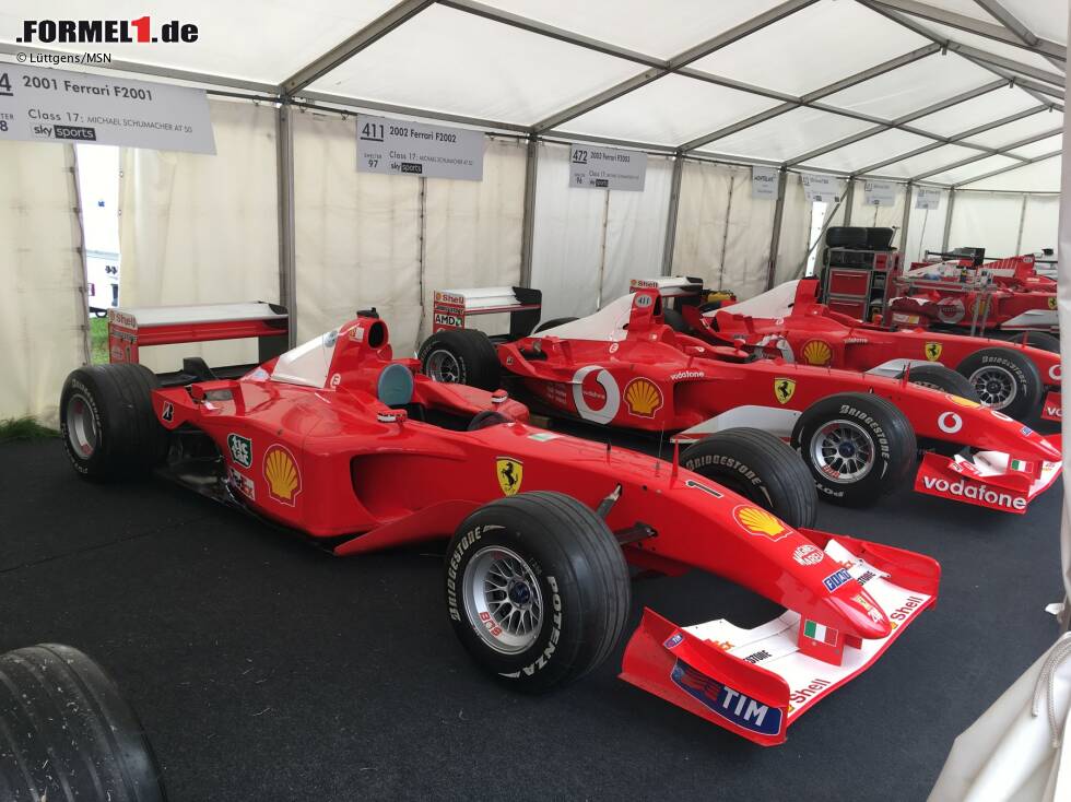 Foto zur News: Darüber hinaus wurden viele Formel-1-Autos von Schumacher in Goodwood ausgestellt