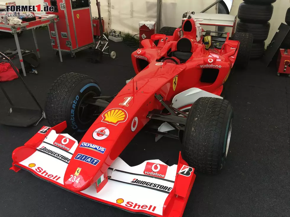 Im Ferrari F2005 gewann Schumacher 2005 nur ein Rennen - den Skandal-Grand-Prix von Indianapolis Foto zur News: Im Ferrari F2005 gewann Schumacher 2005 nur ein Rennen - den Skandal-Grand-Prix von Indianapolis