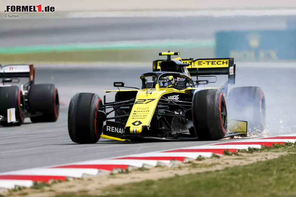 Foto zur News: Nico Hülkenberg (4): Ricciardo bereitet ihm weiterhin kein Kopfzerbrechen. Dass er aber in Q1 ausgeschieden ist, hat er sich wegen des Ausritts nur selbst zuzuschreiben. Und dass er danach geflunkert hat, was die Spezifikation des gewechselten Flügels betrifft, um keine Strafe zu erhalten, ist kein guter Stil.