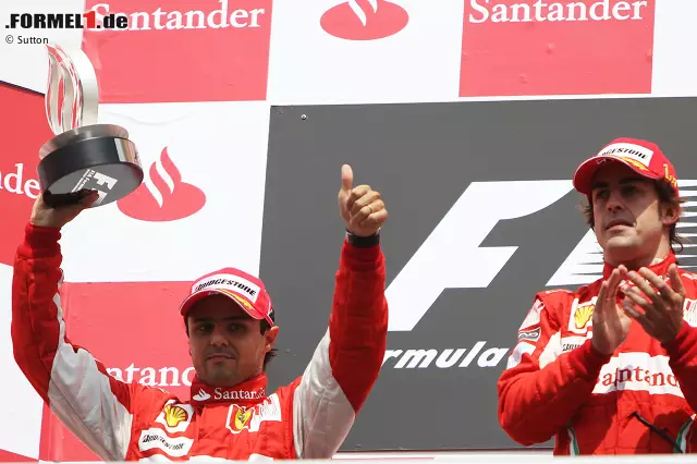 Bei den Worten "Fernando ist schneller als du. Hast du diese Nachricht verstanden?" ist jedem Zuschauer klar, was gemeint ist. Massa geht deutlich vom Gas und lässt Alonso vorbei. Besonders bitter für den Brasilianer: Bis zum Ende seiner Formel-1-Karriere im Jahr 2017 gewinnt er anschließend nie wieder ein Rennen. Foto zur News: Bei den Worten "Fernando ist schneller als du. Hast du diese Nachricht verstanden?" ist jedem Zuschauer klar, was gemeint ist. Massa geht deutlich vom Gas und lässt Alonso vorbei. Besonders bitter für den Brasilianer: Bis zum Ende seiner Formel-1-Karriere im Jahr 2017 gewinnt er anschließend nie wieder ein Rennen.