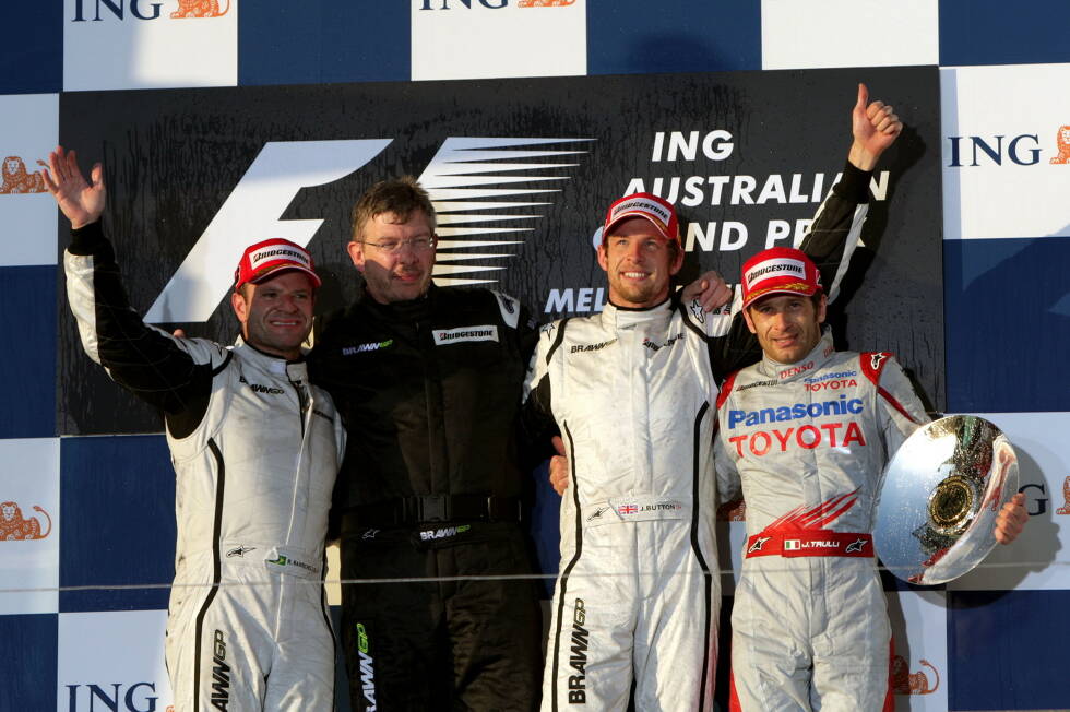 Foto zur News: #8 - Jenson Button und Rubens Barrichello (Honda/Brawn, 2006-2009): 70