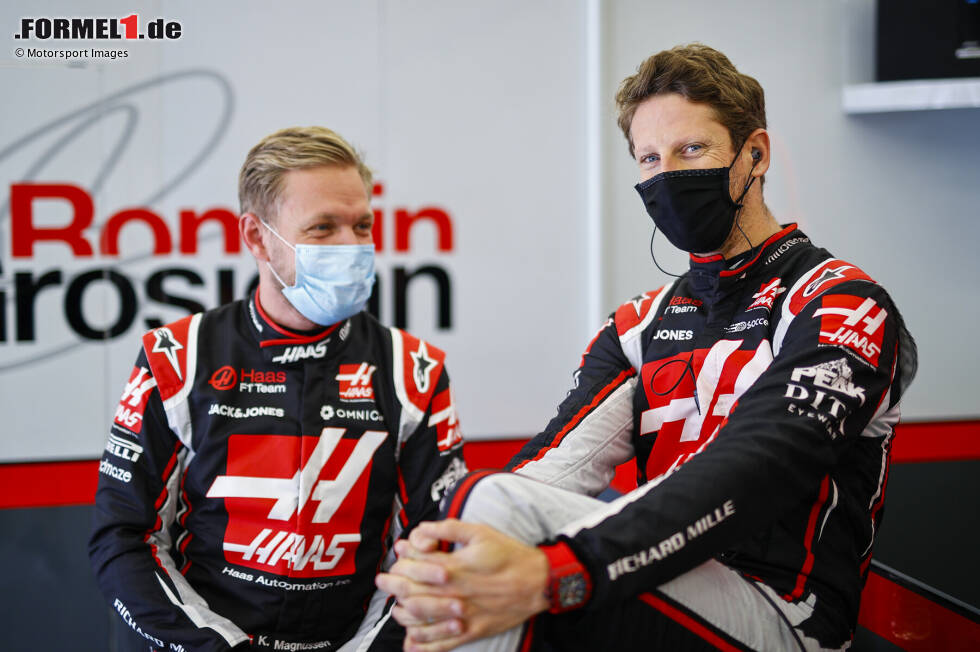 Foto zur News: #9 - Kevin Magnussen und Romain Grosjean (Haas, 2017-2020): 77