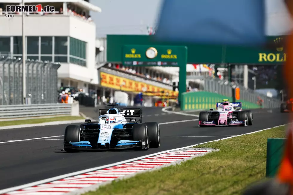 Foto zur News: Lance Stroll (5): Kein leichtes Wochenende für Racing Point. Doch während der Teamkollege am Ende trotzdem fast noch punktet, landet Stroll mit zwei Runden Rückstand sogar hinter einem Williams. Nach dem Erfolgserlebnis in Hockenheim ein Wochenende zum Vergessen.