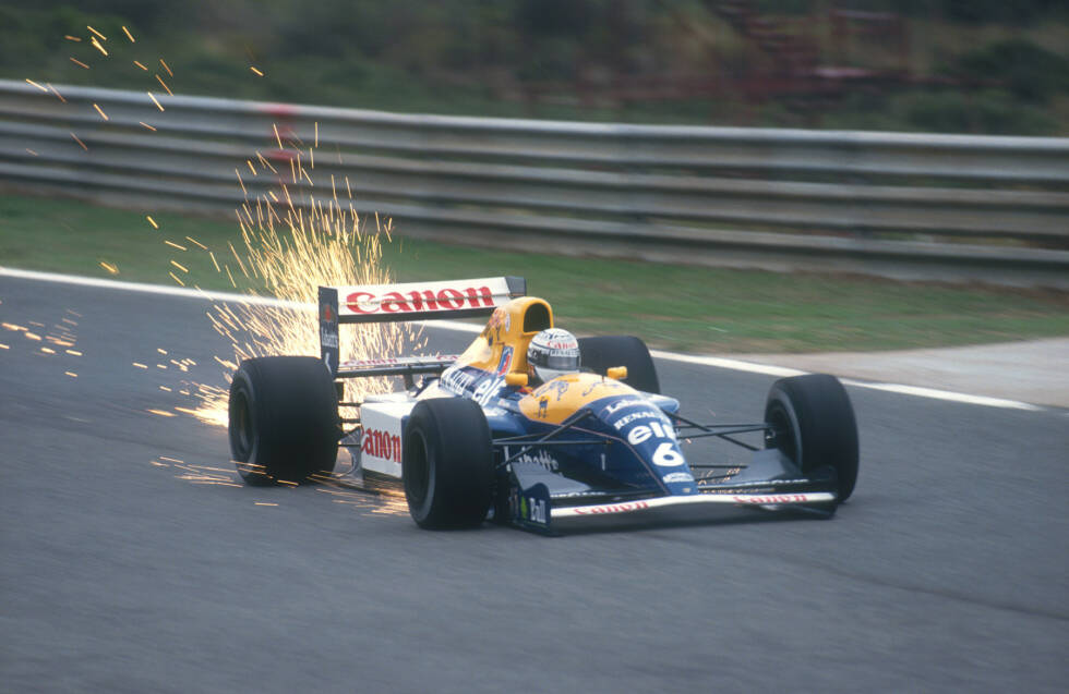 Foto zur News: 1991 beginnt mit dem von Adrian Newey designten FW14 eine neue Erfolgsära in der Williams-Geschichte, auch wenn es im ersten Jahr (noch) nicht zum Titel reicht. 1992 aber wird Nigel Mansell mit dem FW14B Champion, ...