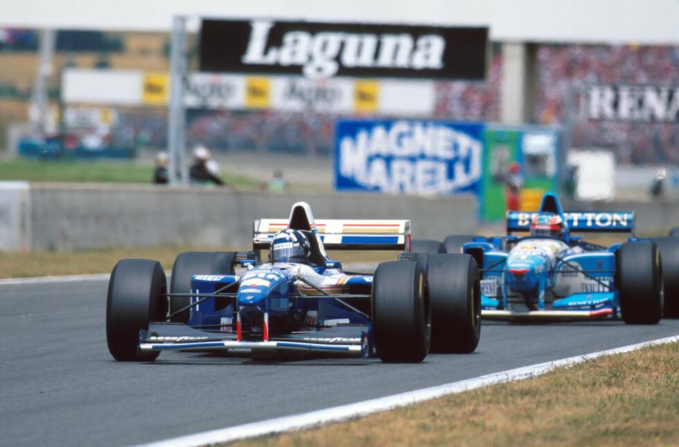Foto zur News: Der FW17 gilt als bestes Auto seines Jahrgangs. Aber gegen den überragenden Michael Schumacher hat Damon Hill 1995 letztendlich keine Chance.