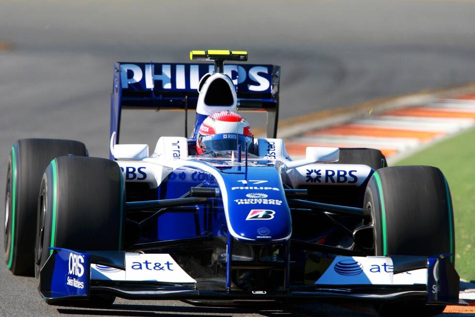 Foto zur News: 2009 ist Williams längst auf dem absteigenden Ast. Wegen der Toyota-Motoren sitzt ein gewisser Kazuki Nakajima im Cockpit.