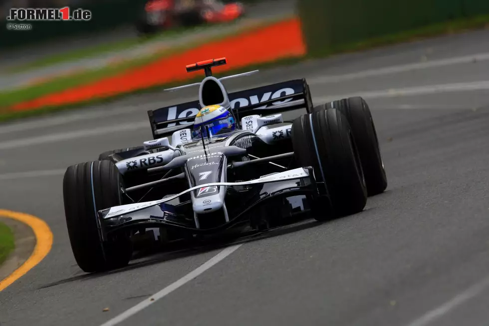 Nico Rosberg schafft beim Saisonstart 2008 mit dem FW30 den Sprung aufs Podest. Foto zur News: Nico Rosberg schafft beim Saisonstart 2008 mit dem FW30 den Sprung aufs Podest.