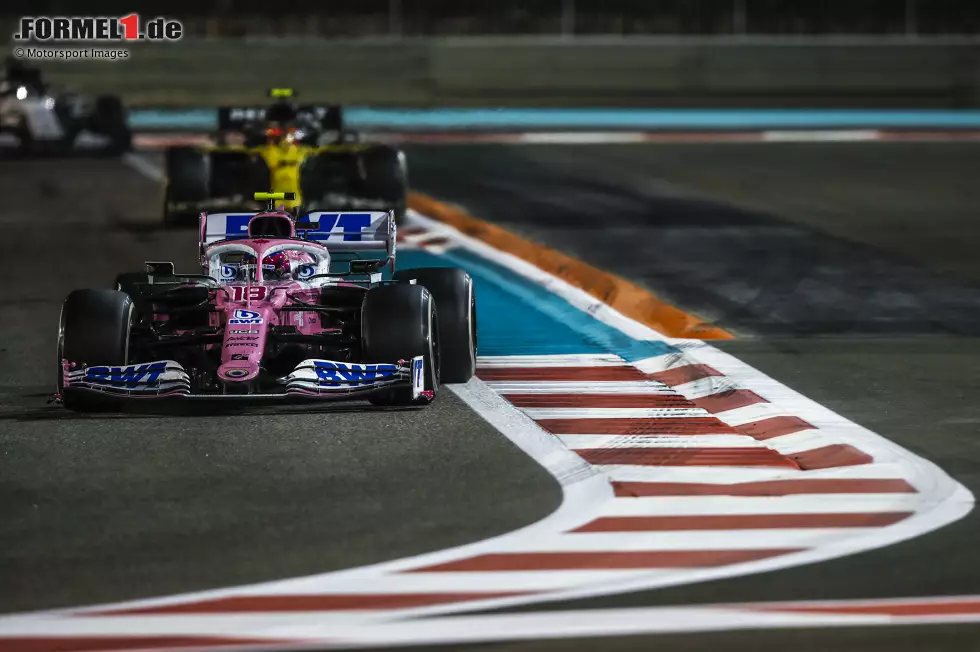 Foto zur News: Lance Stroll (4): Nach dem Ausfall von Perez hing P3 in der Konstrukteurs-WM an ihm. Da war P10 am Ende viel zu wenig, sodass McLaren noch an Racing Point vorbeizog. Dazu in der letzten Runde von Ocon überholen lassen und im Ziel fast eine Runde Rückstand in einem Auto, das eine Woche zuvor noch das Rennen gewonnen hatte.