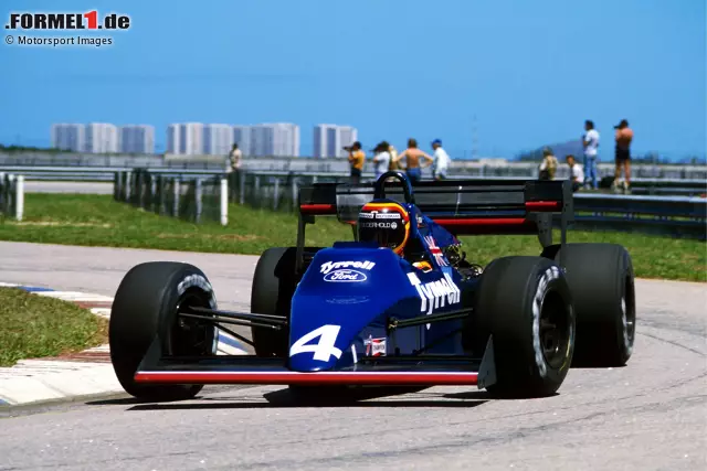 Foto zur News: Fotostrecke: Beim Grand Prix von Brasilien 1984 debütieren in Rio de Janeiro drei bemerkenswerte Rookies. Stefan Bellof (Foto) auf Tyrrell, Ayrton Senna auf Toleman und Martin Brundle ebenfalls auf Tyrrell. Jetzt durch die besten Fotos klicken!