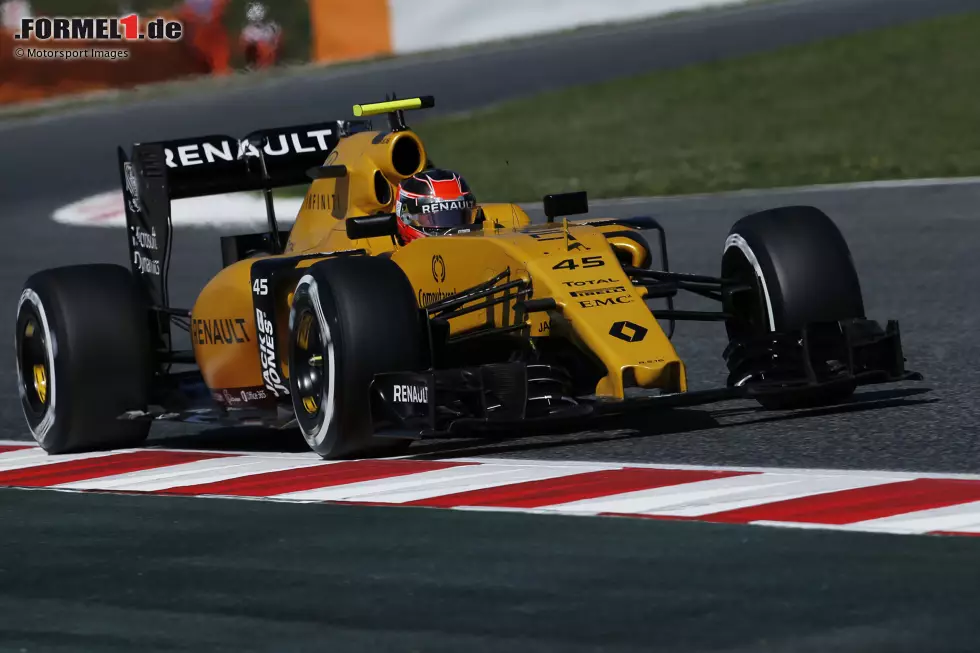 ... immer nur zu Testzwecken, wie hier in Barcelona bei Probefahrten im Renault R.S.16 im Sommer oder ... Foto zur News: ... immer nur zu Testzwecken, wie hier in Barcelona bei Probefahrten im Renault R.S.16 im Sommer oder ...