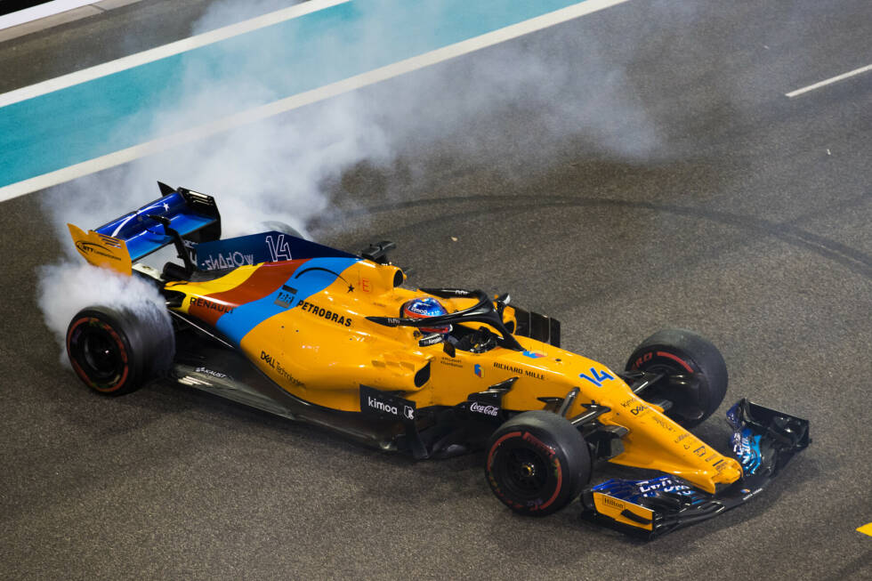 Foto zur News: Nach vier frustrierenden Saisons bei McLaren, in denen sich Fernando Alonso ebenso wie zuvor bei Ferrari seinen Traum von WM-Titel Nummer 3 nicht erfüllen kann, beendet der Spanier seine lange Karriere in der Formel 1 - vorläufig wie er betont.