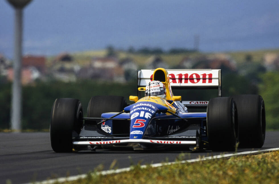 Foto zur News: 1992 ist Nigel Mansell nach vielen vergeblichen Anläufen endlich am Ziel angekommen. Mit Williams gewinnt &quot;The Red 5&quot; endlich den WM-Titel - und hakt damit das Kapitel Formel 1 zunächst ab. Mansell wechselt in die USA und gewinnt 1993 die CART-Meisterschaft.