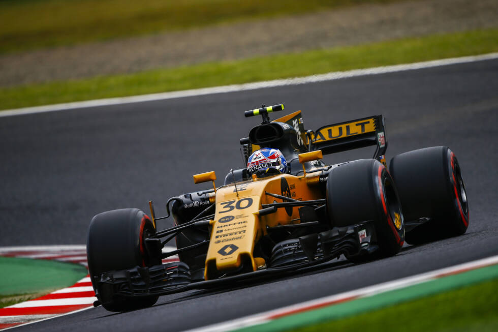 Foto zur News: Letztes Formel-1-Rennen: Suzuka 2017. Ergebnis: P12. Renault setzte anschließend Palmer-Ersatzmann Carlos Sainz noch vor dem Saisonende erstmals ins Auto, Palmer verlor damit sein Cockpit.