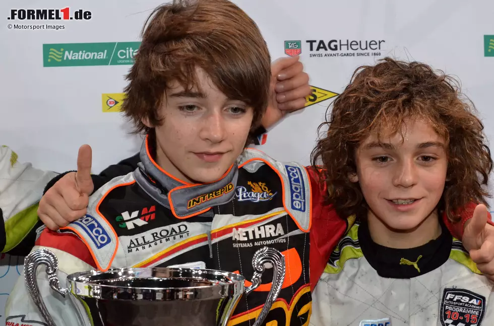 Foto zur News: Charles Leclerc (2011, links im Bild, noch im Kartsport)