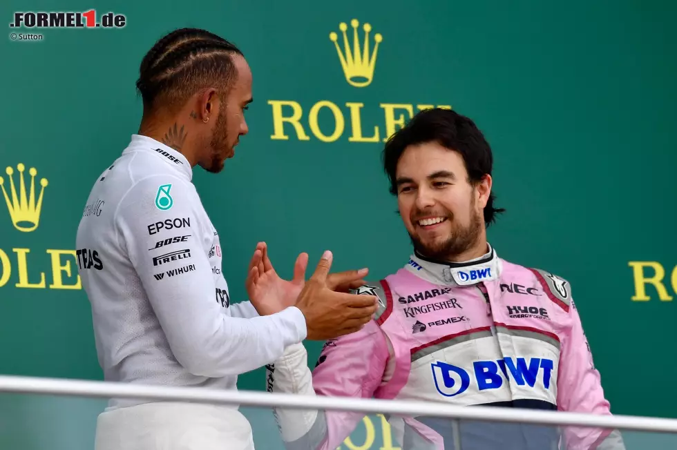 Sergio Perez: "Glückwunsch, Bro, dass du die Rekordbücher der Formel 1 umgeschrieben hast. Ich bin froh, die Chance gehabt zu haben, bei einigen deiner 92 Siege mit dir auf dem Treppchen zu stehen." Foto zur News: Sergio Perez: "Glückwunsch, Bro, dass du die Rekordbücher der Formel 1 umgeschrieben hast. Ich bin froh, die Chance gehabt zu haben, bei einigen deiner 92 Siege mit dir auf dem Treppchen zu stehen."
