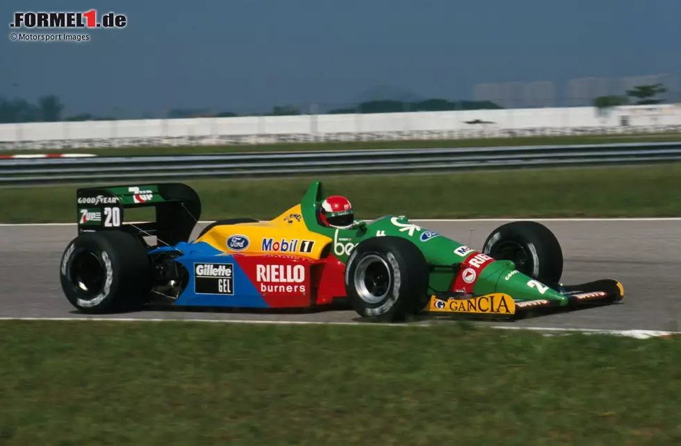 Foto zur News: Der britische Rennfahrer aber beißt sich durch und feiert einen gelungenen Formel-1-Einstand bei seinem Comeback im Motorsport: P10 im Qualifying, schneller als Benetton-Teamkollege Alessandro Nannini!