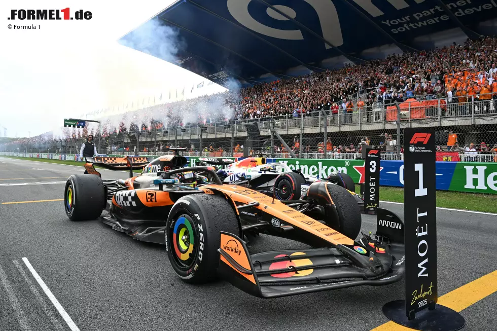 1. McLaren - Letzter Sieg: Großer Preis von der Niederlande 2025 mit Oscar Piastri Foto zur News: 1. McLaren - Letzter Sieg: Großer Preis von der Niederlande 2025 mit Oscar Piastri