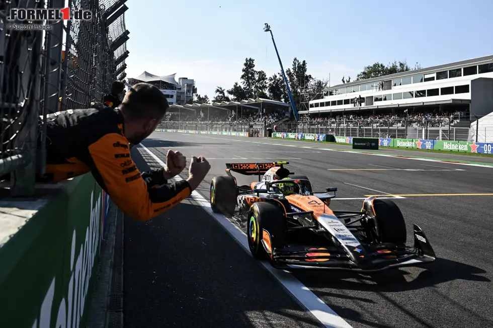 Foto zur News: 1. McLaren - Letzter Sieg: Großer Preis von von Mexiko 2025 mit Lando Norris