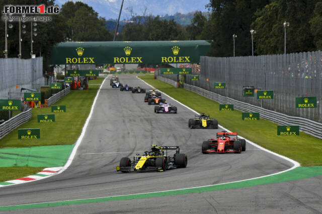 Mehr als 77% der Rundenzeit und 84% der Rundendistanz werden in Monza unter Volllast absolviert - der höchste Wert im Formel-1-Kalender. Deshalb erhielt Monza den Spitznamen: "Hochgeschwindigkeits-Tempel". Mehr als 77% der Rundenzeit und 84% der Rundendistanz werden in Monza unter Volllast absolviert - der höchste Wert im Formel-1-Kalender. Deshalb erhielt Monza den Spitznamen: "Hochgeschwindigkeits-Tempel".