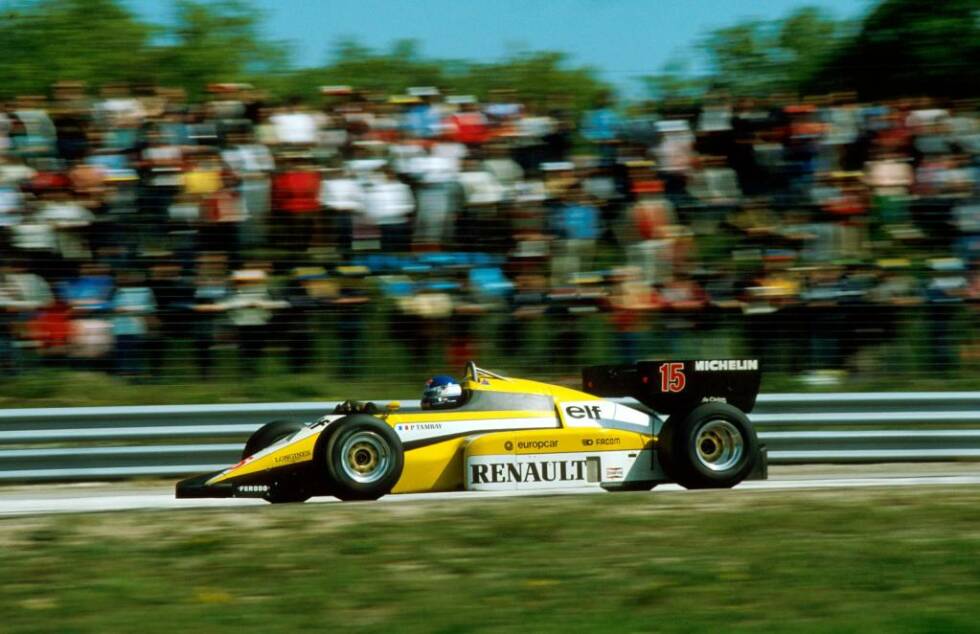 Foto zur News: 1:02.200 Minuten: Patrick Tambay (Renault), Dijon 1984